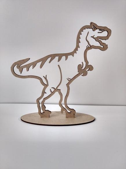 15 Dinossauro T-rex (silhueta) mdf