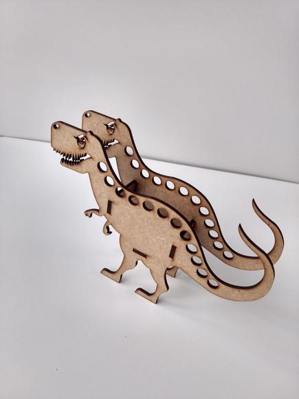 20 Dinossauro T-rex Porta Lápis mdf