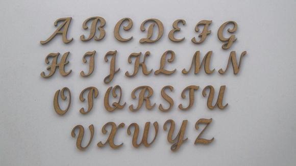 50 Mini Letra em mdf