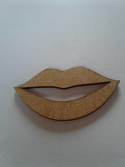 Aplique Boca mdf