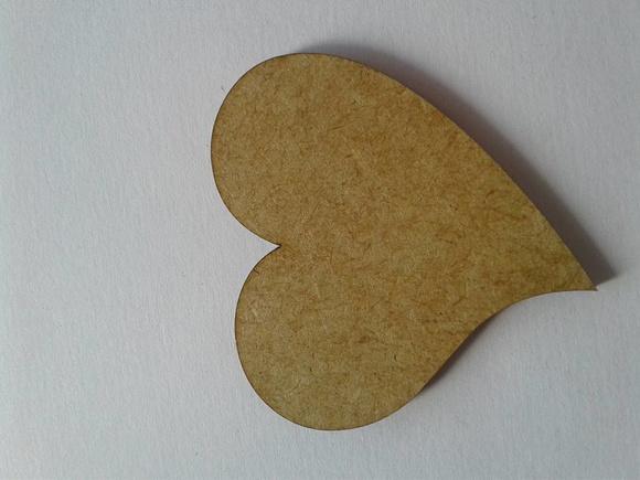 APLIQUE CORAÇÃO MDF 6cm.