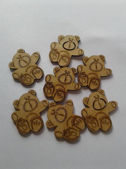 APLIQUE URSO MDF 6cm.