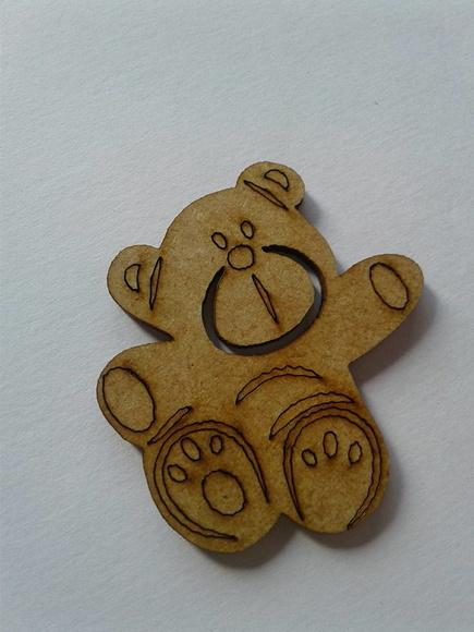 APLIQUE URSO MDF 6cm.