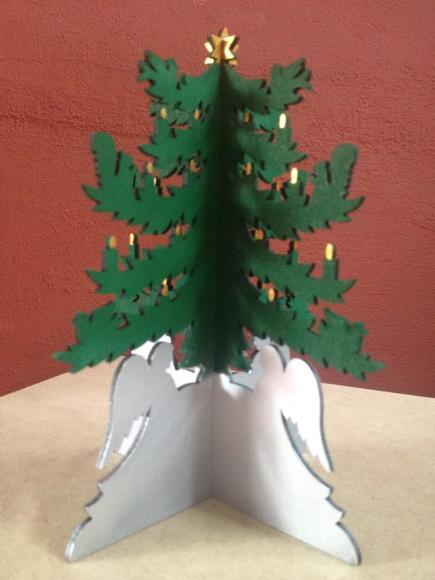 Árvore Natal Anjos Centro de Mesa