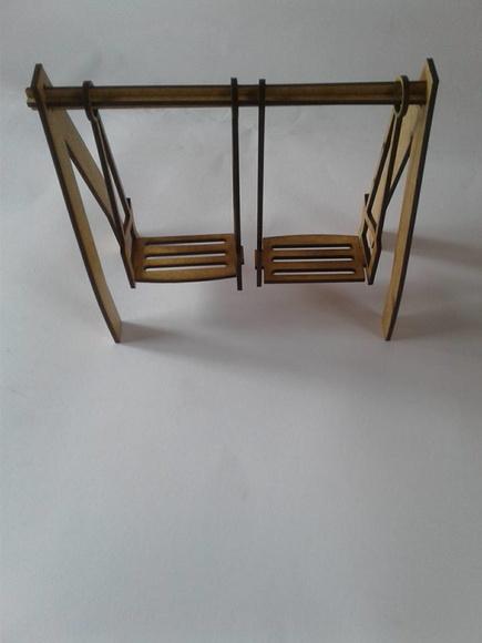 Balanço decoração 2 cadeiras MDF
