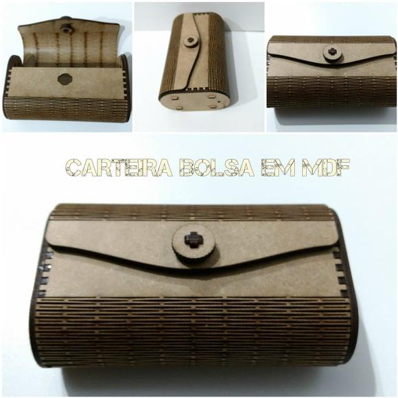 Bolsa/carteira em mdf