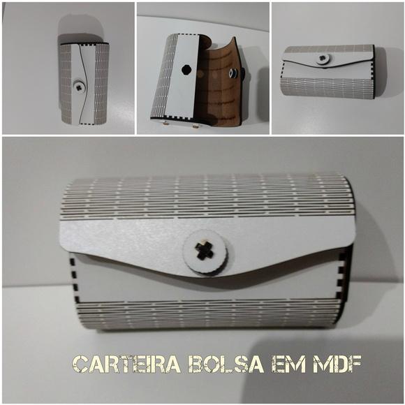 Bolsa/Carteira em mdf
