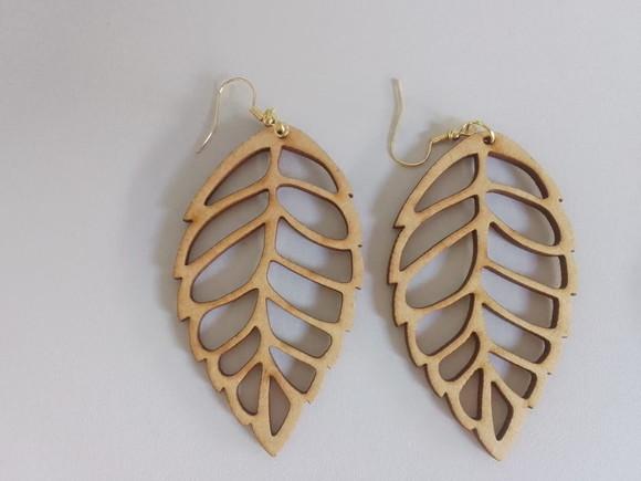 Brinco em mdf Cru (atacado)