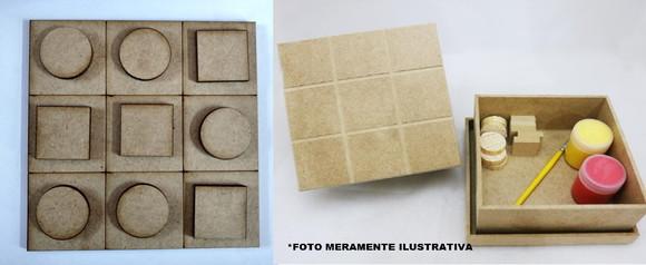Caixa Jogo da Velha mdf