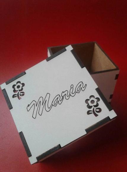 Caixa mdf Branca- Grátis Gravação