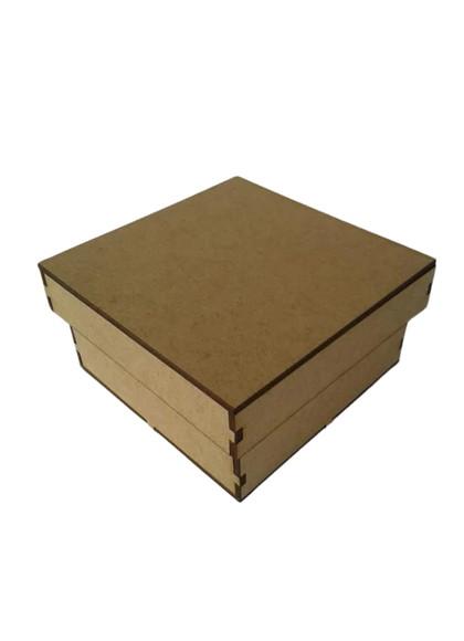 Caixa mdf Cru 10x10 no Laser