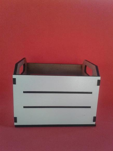 Caixote de Feira mdf Branco