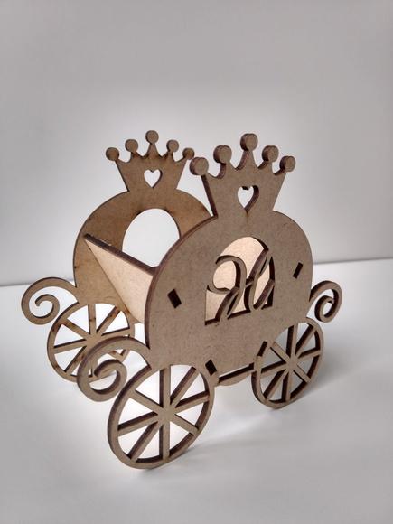 Carruagem Cachepô (grátis Inicial) mdf