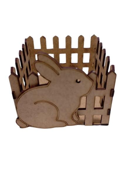 Cestinha Páscoa Coelho mdf Porta Doces