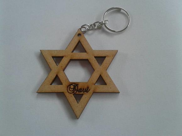 Chaveiro Estrela mdf