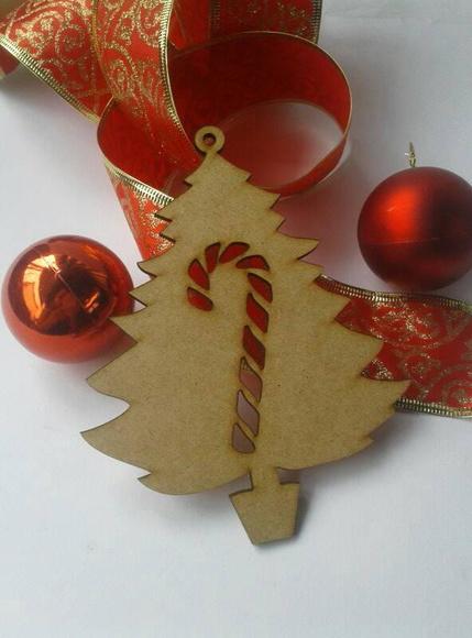 Enfeite arvore de Natal Mdf
