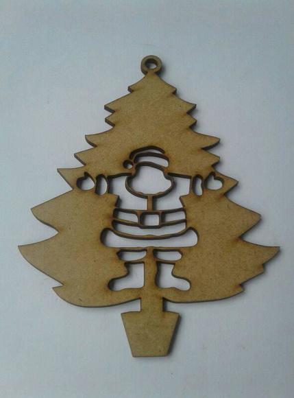 Enfeite arvore de Natal Mdf
