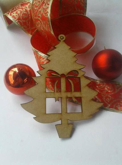 Enfeite arvore de Natal Mdf