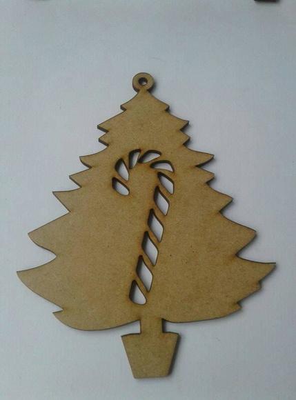 Enfeite arvore de Natal Mdf