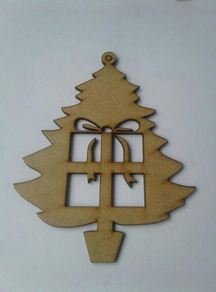 Enfeite arvore de Natal Mdf