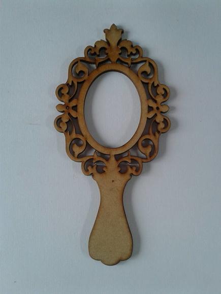 Espelho de mão Princesa MDF