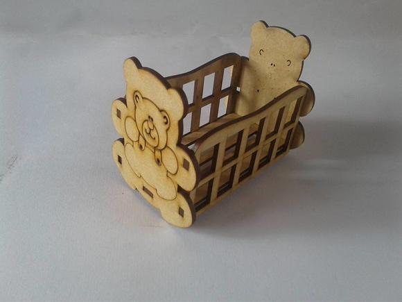 Mini Berço Urso mdf