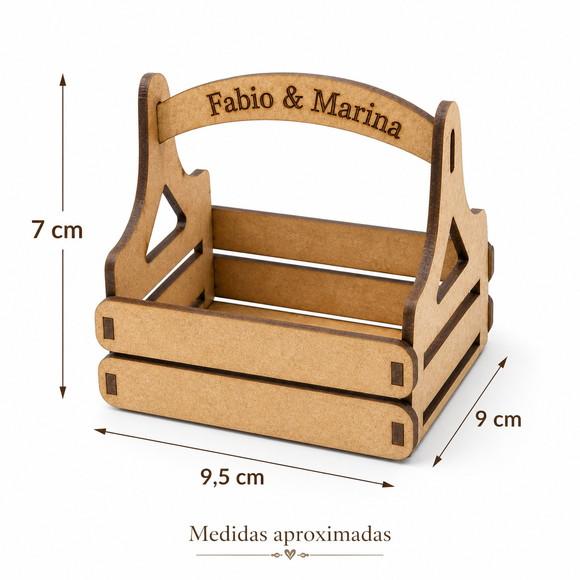 Mini Caixote mdf com Alça para Lembrancinha Festa Decoração
