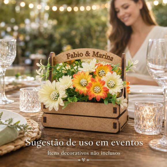 Mini Caixote mdf com Alça para Lembrancinha Festa Decoração