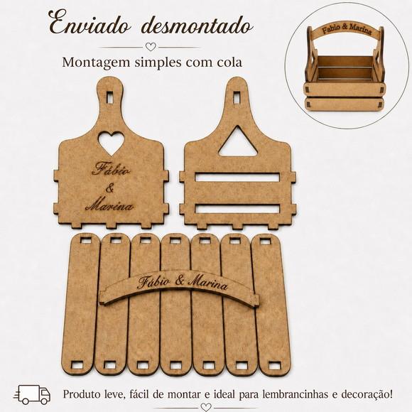 Mini Caixote mdf com Alça para Lembrancinha Festa Decoração