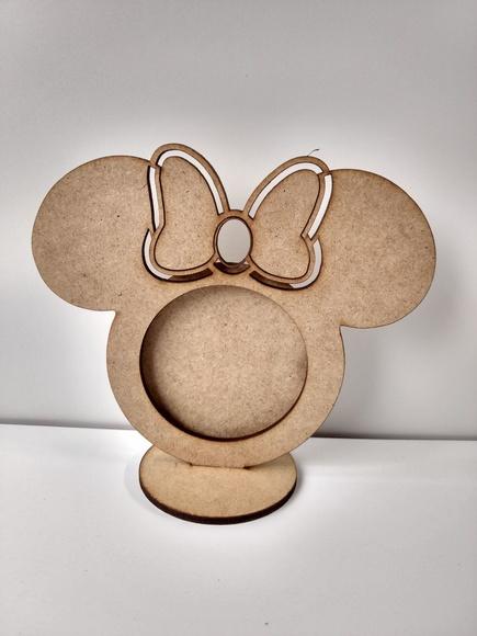 Mini Porta Retrato Minnie c/ Laço