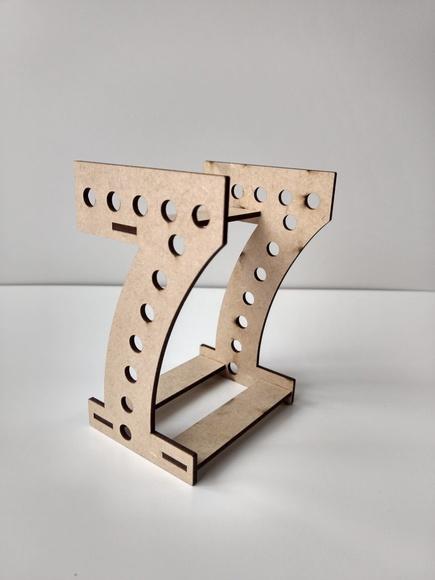 Numero 7 Porta Lápis mdf