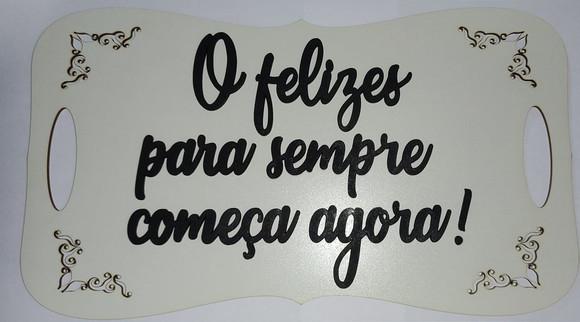 Placa Casamento mdf