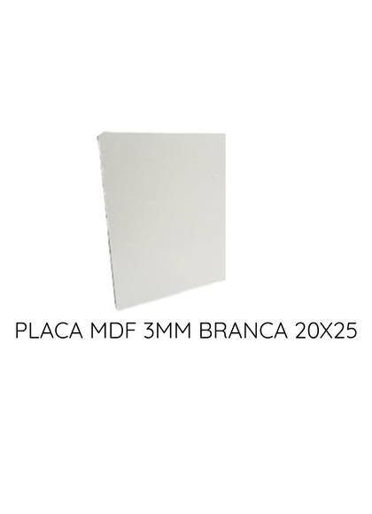 Placa Quadros Chapa mdf Branco 3mm 20x25 .