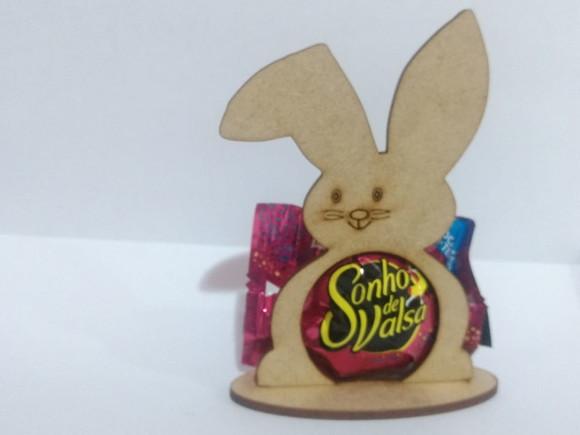 Porta Bombom Coelho da Pascoa mdf