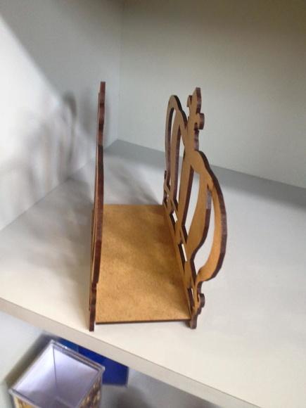 Porta Guardanapo Coroa mdf Cru