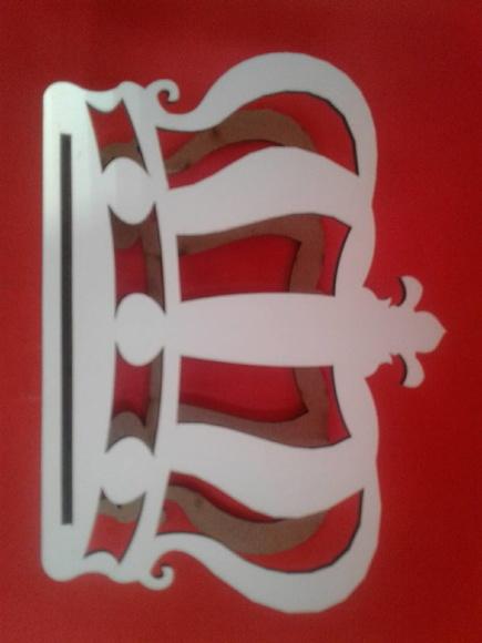 PORTA GUARDANAPO COROA MDF BRANCO