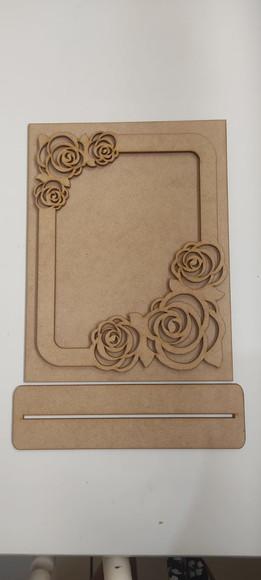 Porta Retrato rosas para Foto 15x21
