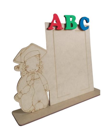 Porta Retrato 10x7 Abc Formatura Infantil