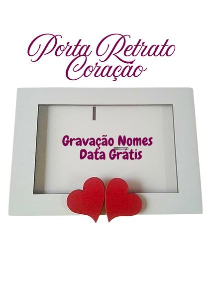 Porta Retrato 2 Corações.amor