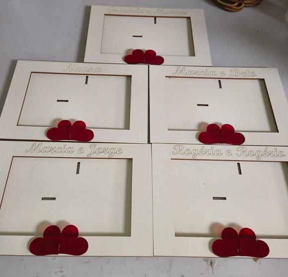 Porta Retrato 2 Corações.amor