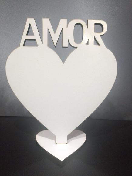 Porta Retrato Amor Coração para sublimação