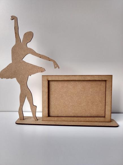 Porta Retrato Bailarina em mdf