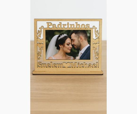 Porta Retrato Casamento Padrinhos Brinde Lembrancinha