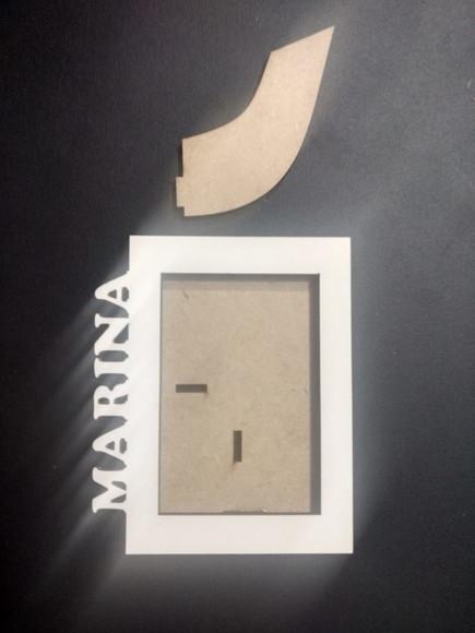 Porta Retrato com Nome em mdf Tamanho 10x7