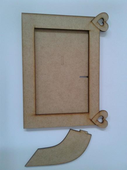 Porta Retrato Coração 10x15 mdf