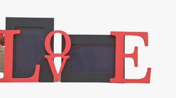 Porta Retrato Duplo Love mdf