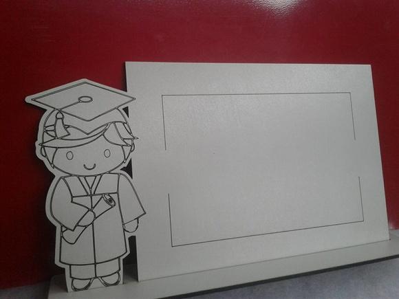 Porta Retrato Formatura (abc) Branco MDF