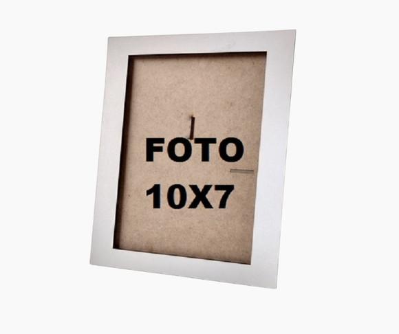 Porta Retrato Foto 7x10 mdf Branco