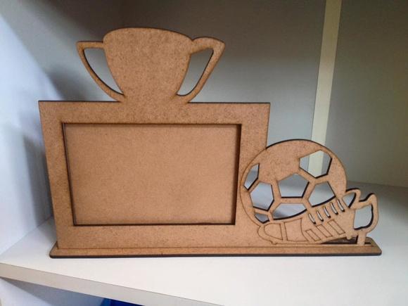 Porta Retrato Futebol mdf Cru