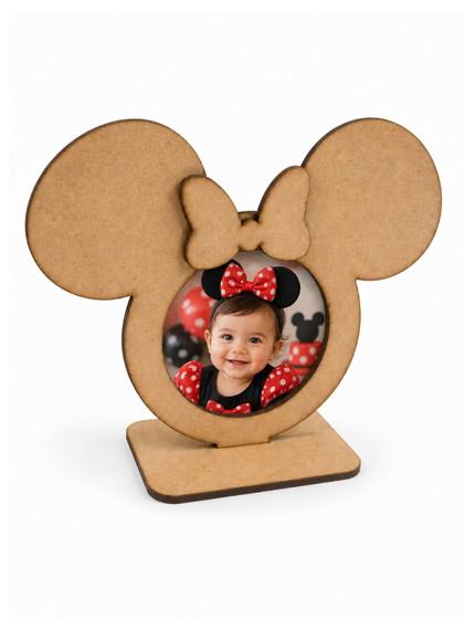 Porta Retrato Minnie mdf 15x20 Foto 10cm
